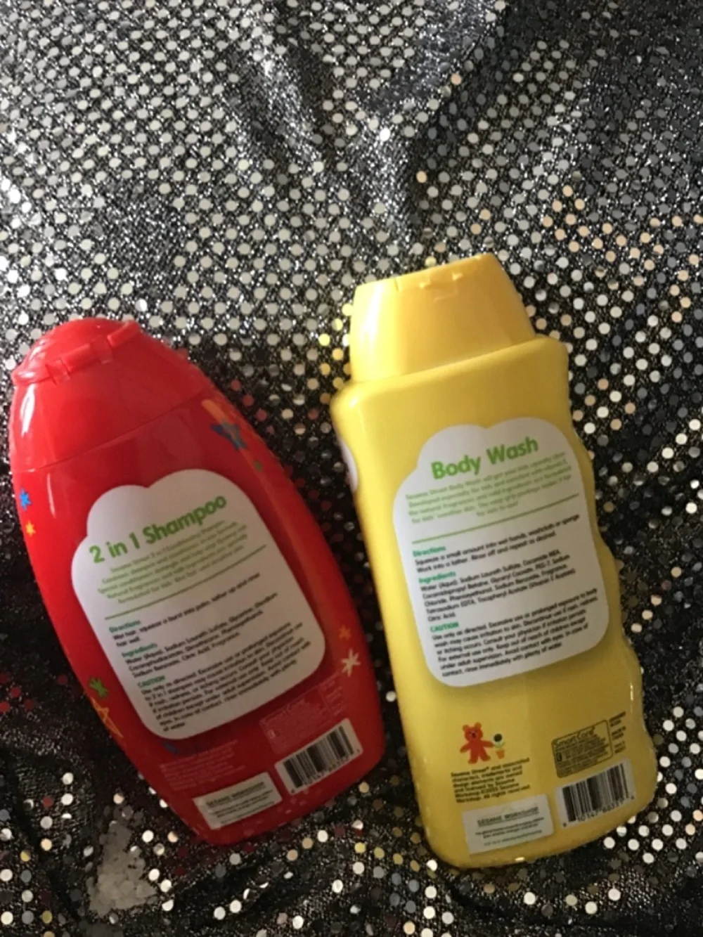 Lot of 2 Sesame st Body wash and 2 in 1 Shampoo New! 10 and 12 oz set New!